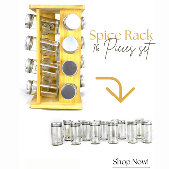 Spice Rack with 16 Pcs Set