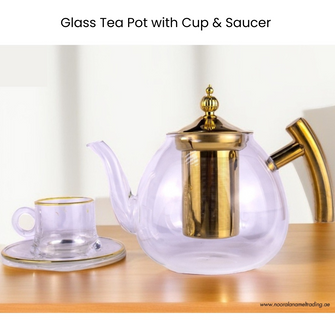 Tea & Coffie Pot With Cup Set 12 Pcs
